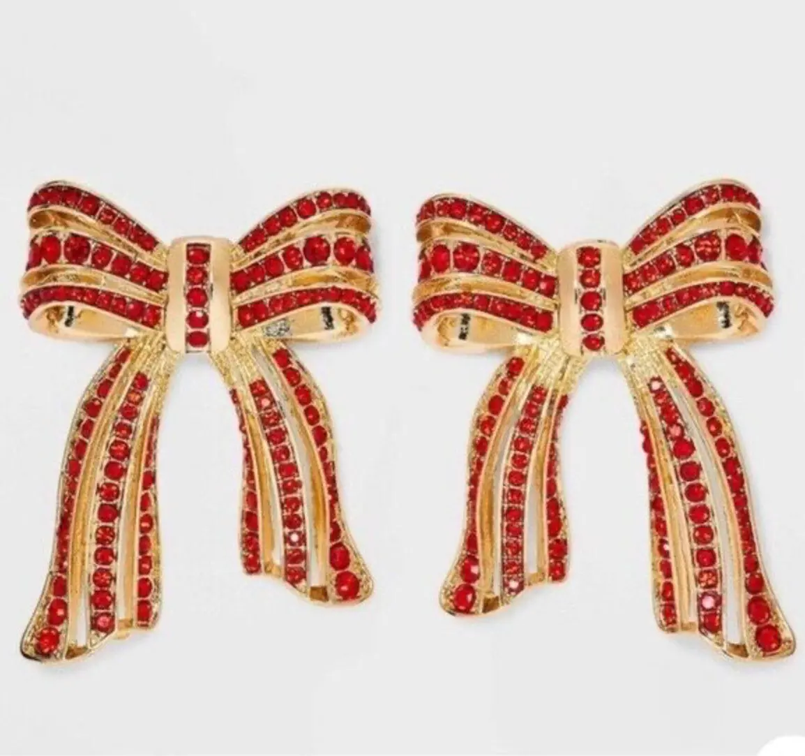 Dangle Drop Red Earring 1