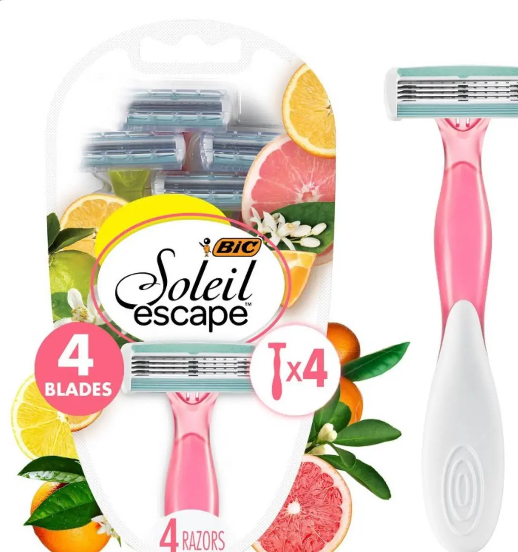 Bic Soleil Escape Citrust 4-Blade Women's
Disposable Razor - 4Ct 1