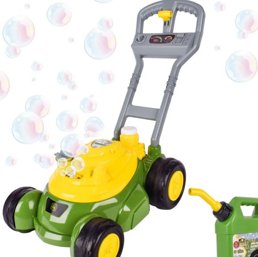 John Deere Bubble N Go Mower With Refill Gas Can - 24Oz 1