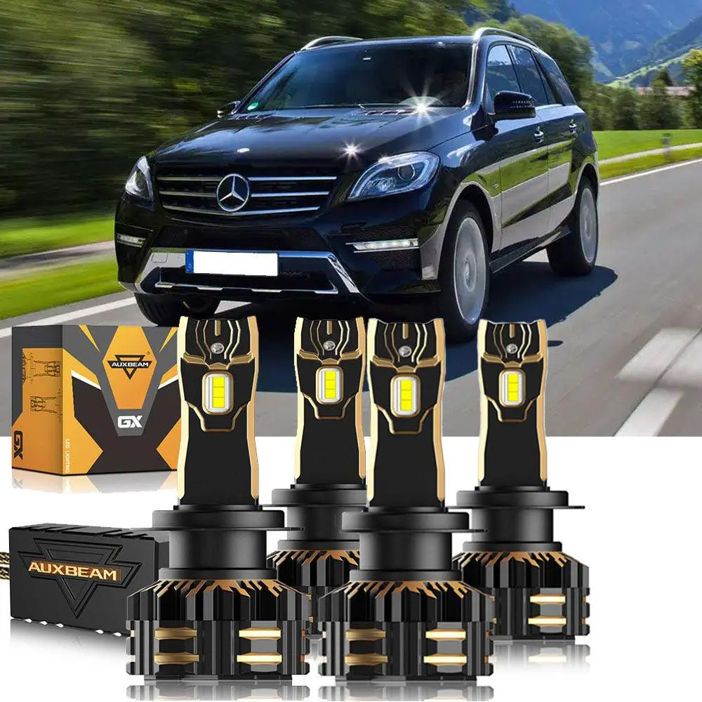 For 2012-2015 Volkswagen Ml350 H7 Led Headlight Bulbs Bundle 2