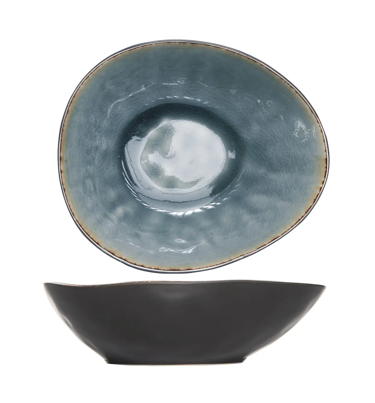 Cosy & Trendy Schalen Laguna Blue Grey 20 X 17 Cm - 4 Stuks 1