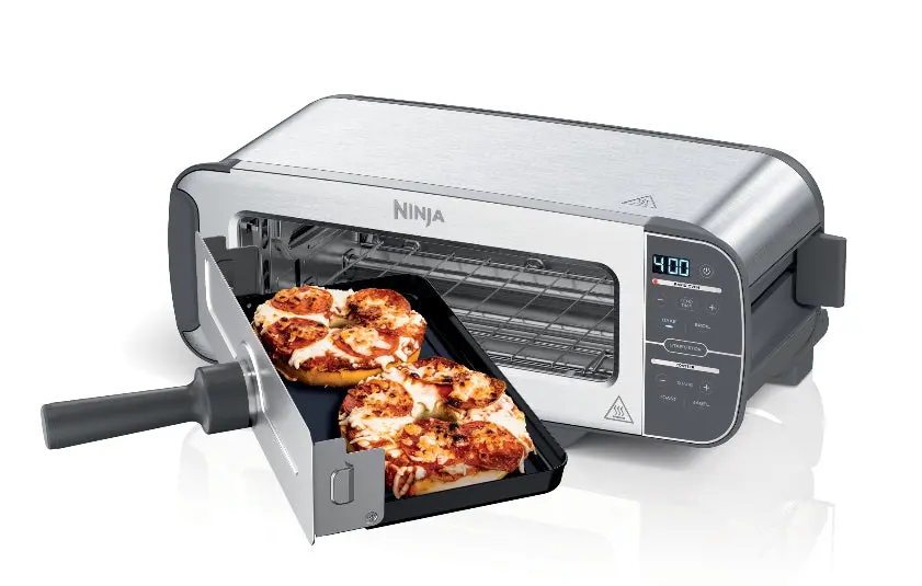 Ninja Foodi 2-In-1 Flip Toaster, 2-Slice Toaster, Compact Toaster Oven, Snack Maker, 1500 Watts, 1