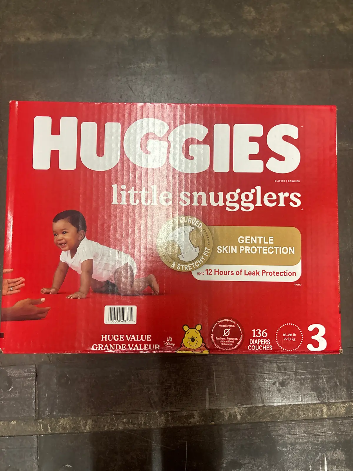 Huggies Little Snugglers Diapers Huge
Pack - Size 3 (136Ct) 1