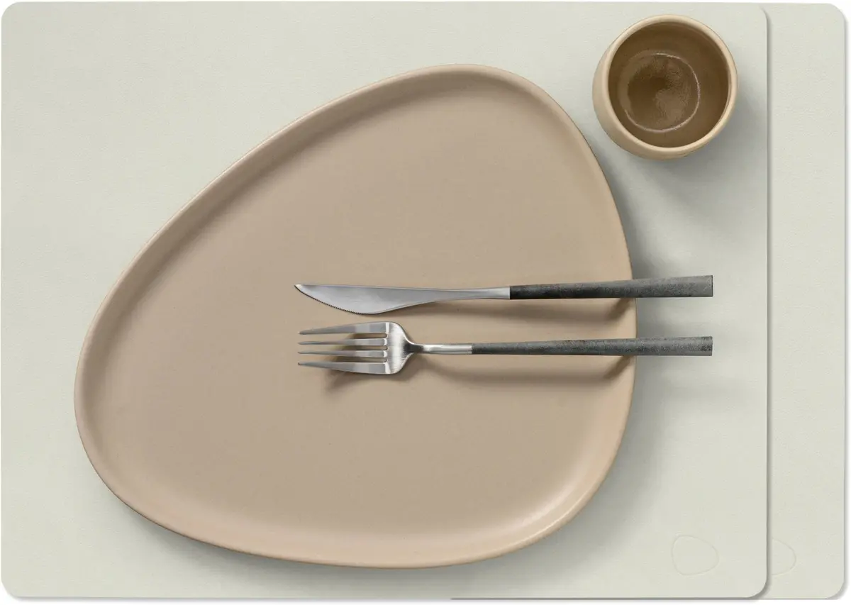 Lind Dna Placemats Nupo - Leer - Linen - 45 X 35 Cm - 2 Stuks 1