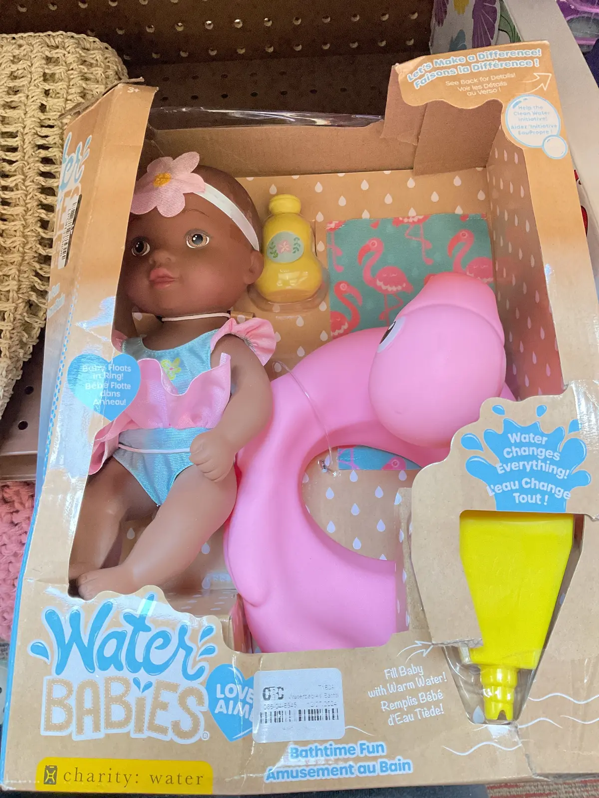 Waterbabies Bathtime Fun 9" Baby Doll Set - Light Brown Eyes 1