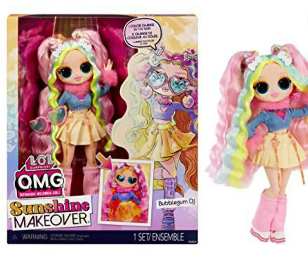 Lol Surprise Omg Sunshine Color Change Bubblegum Dj
Fashion Doll With Color Changing Hair And Fashions And Multiple
Surprises 1