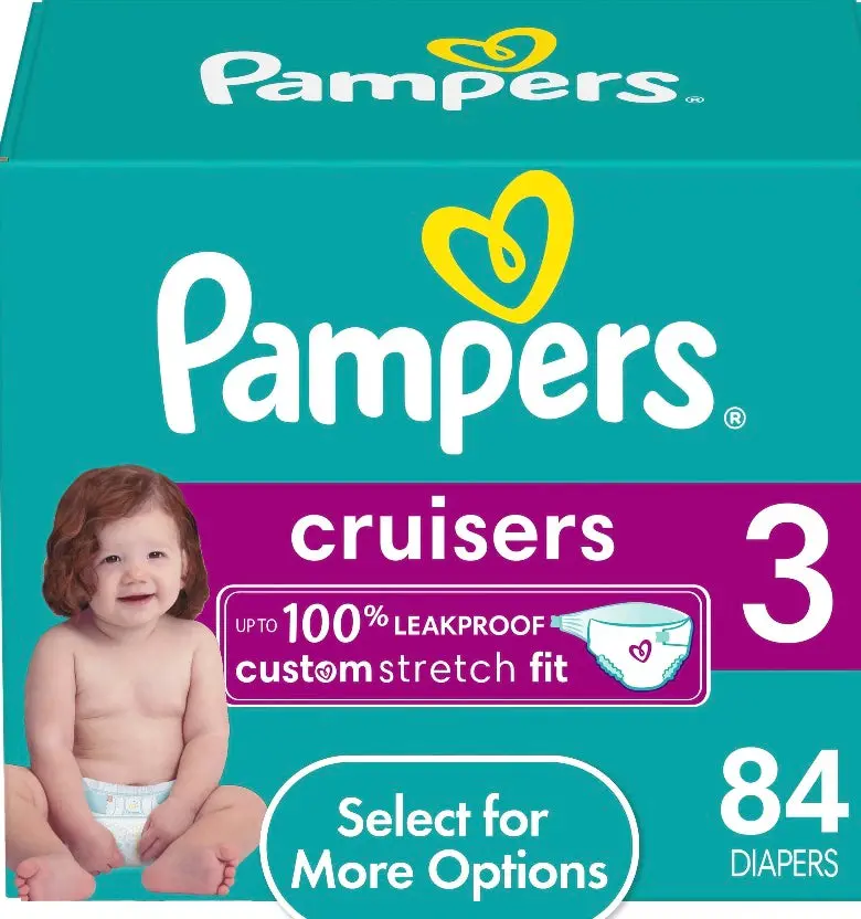Pampers Cruisers Diapers- Size 3 - 84Ct 1
