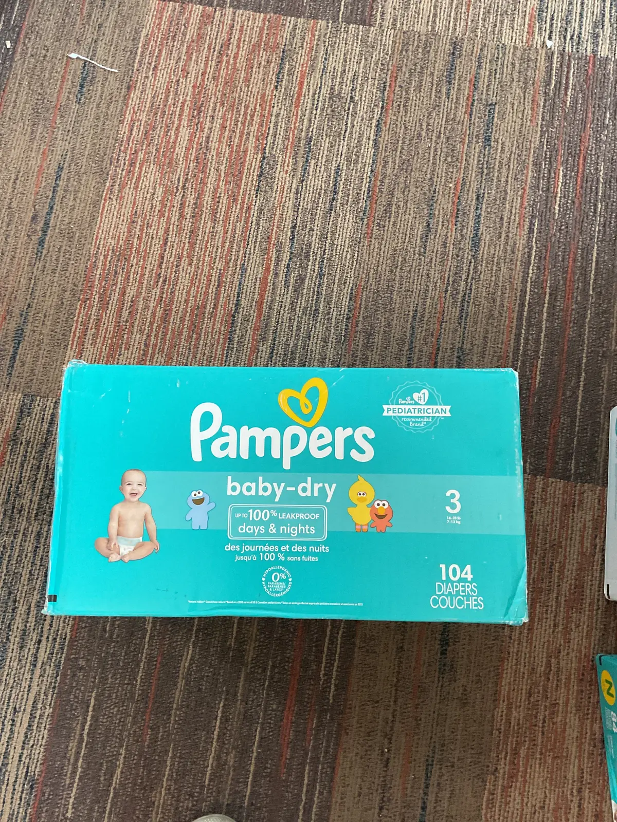 Pampers Baby Dry Diapers Super Pack - Size 3 - 104Ct 1
