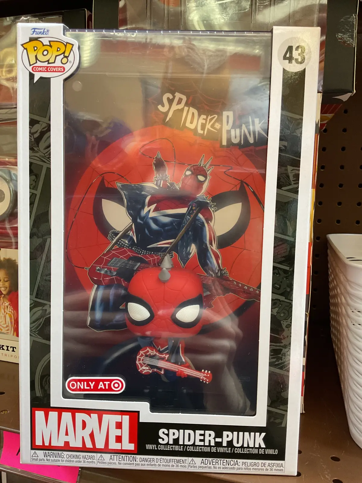 Funko Pop! Comic Cover: Marvel Spider-Punk Figure 1