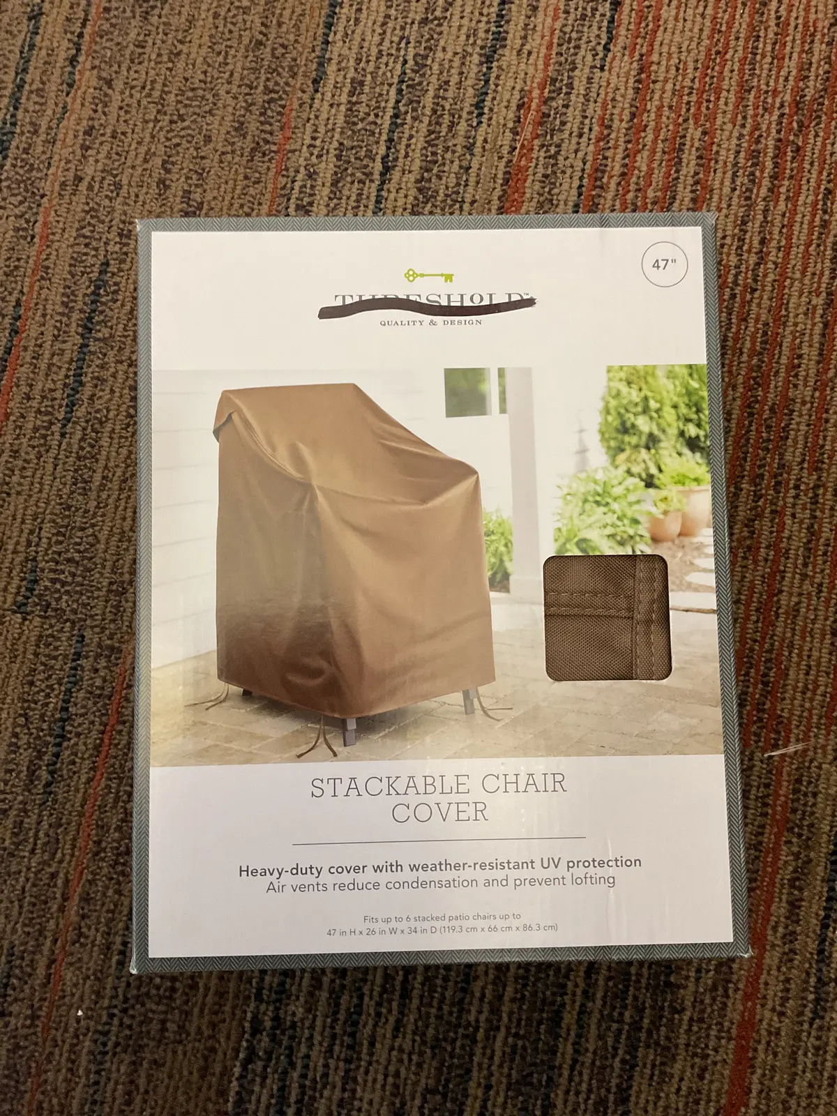 Stackable Chair Cover Brown 1