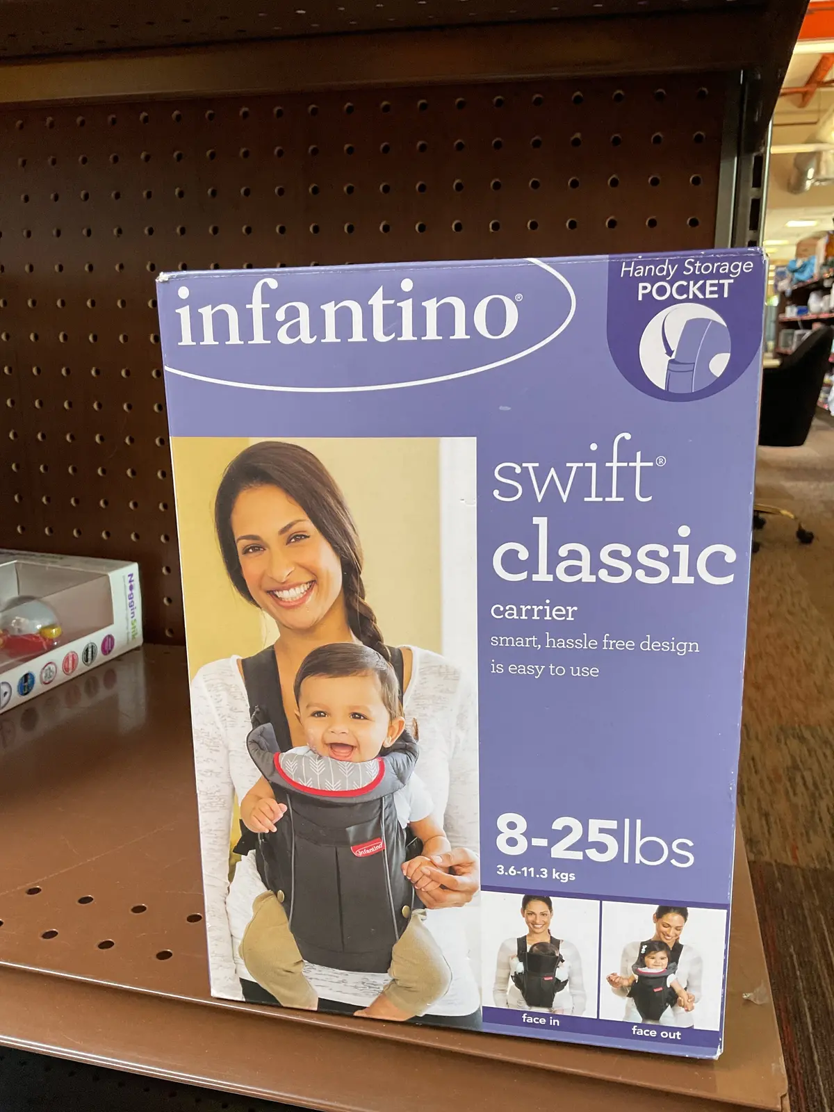 Infantino Swift Classic Baby Carrier With Pocket - Black 1