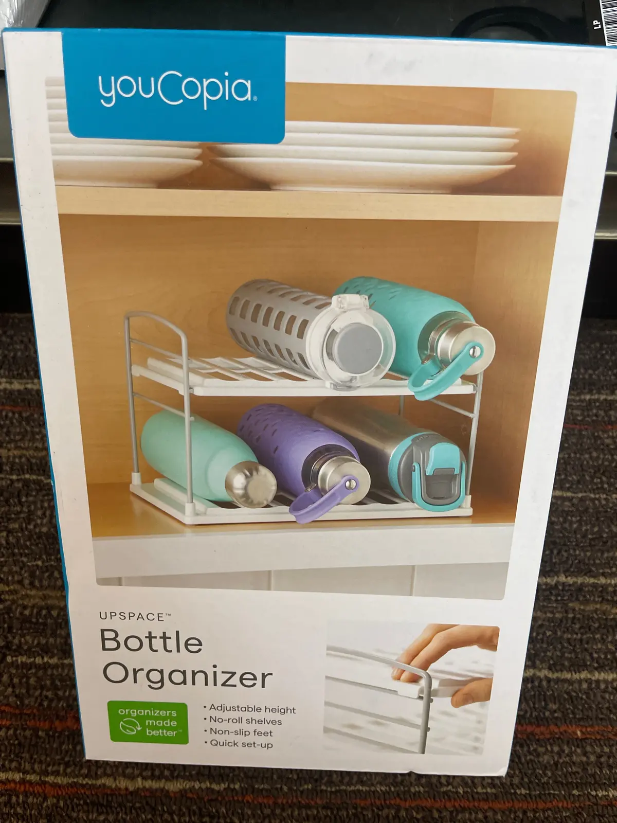 Youcopia Upspace 2 Shelf Bottle Organizer 1