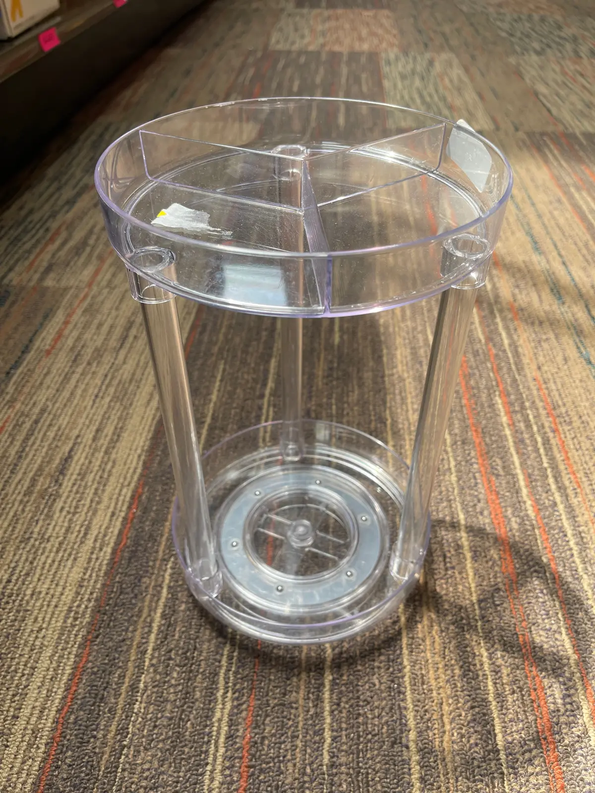 Acrylic Clear Rotating Organizer 1