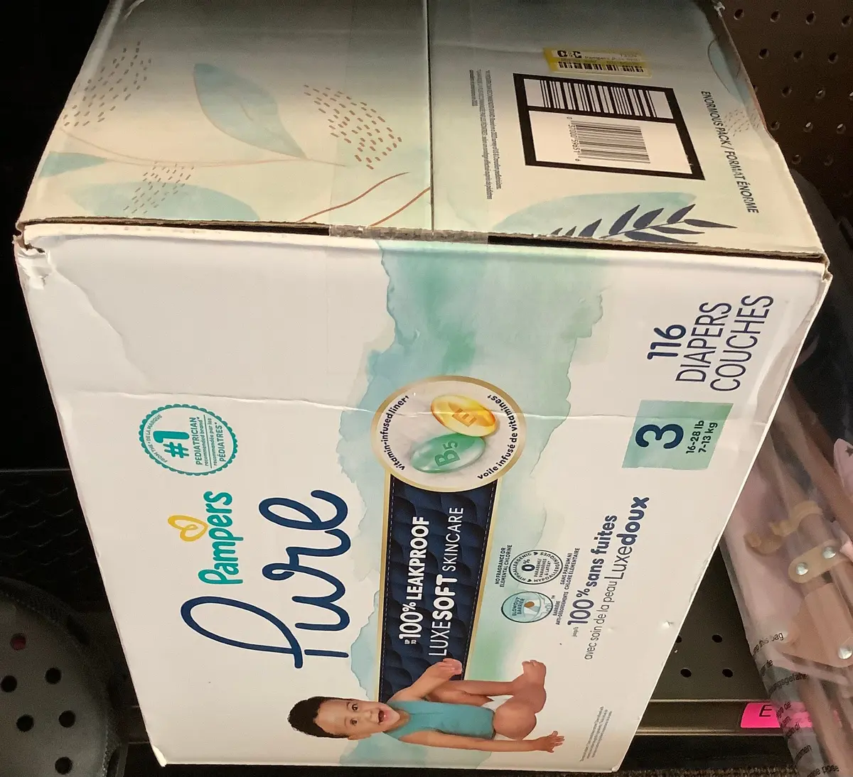 Pampers Pure Protection Diapers Enormous Pack - Size 3
- 116Ct 1