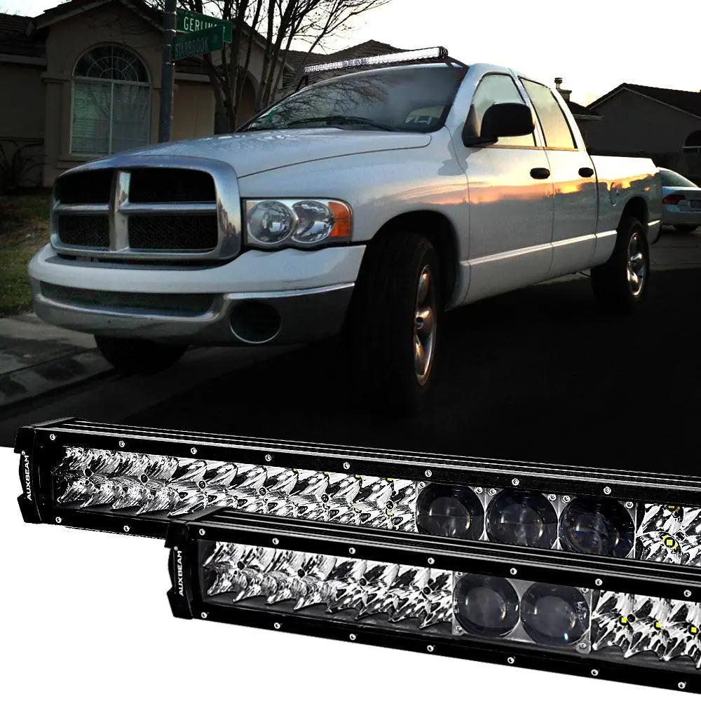 12"/22"/32"/42"/52" 5D-Pro Series Led Light Bar With 5D Projectors For Dodge Ram 1500 1