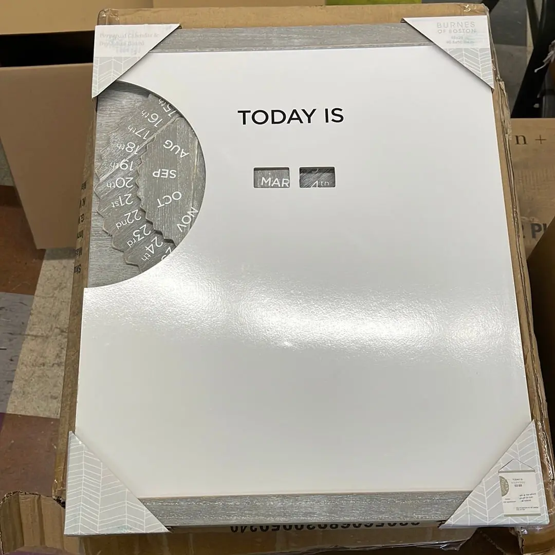 Perpetual Calendar And Dry Erase Board 16 X 20 In - Clearance 1