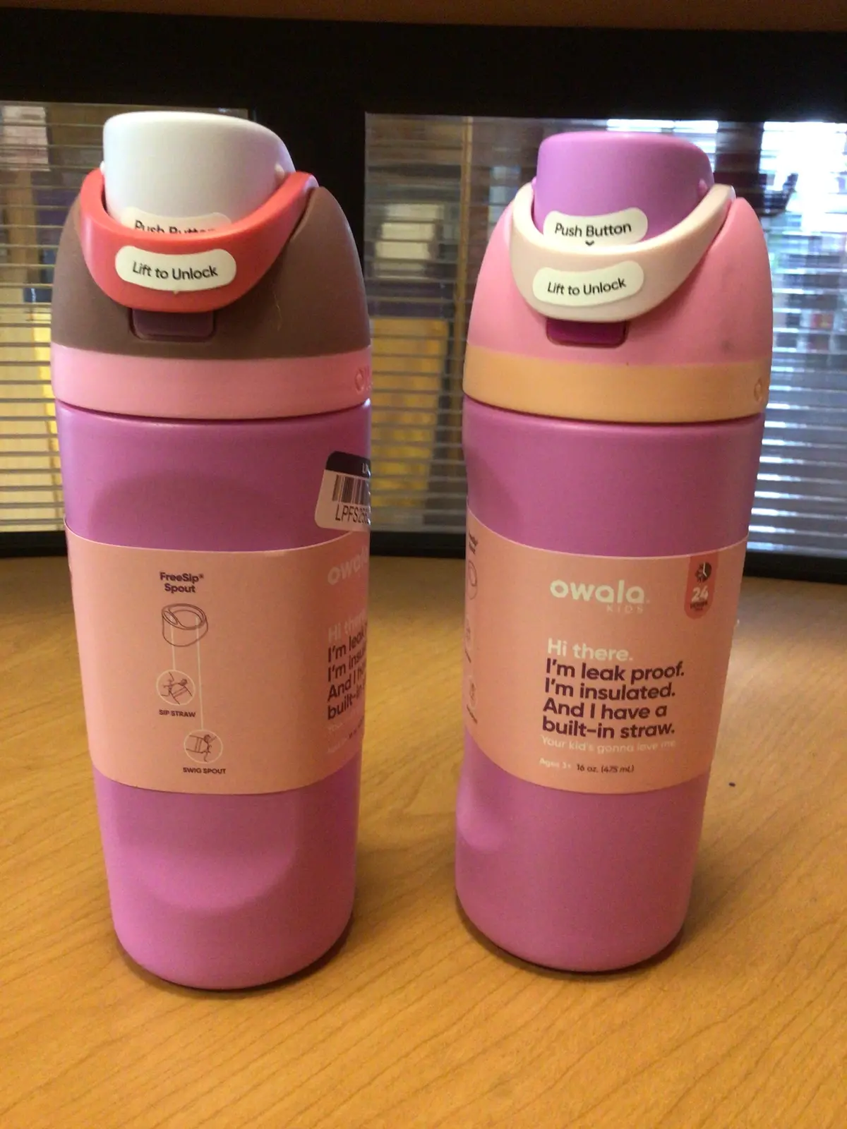 Owala 16Oz Kids Free Sip Stainless Steel Water Bottle- Rose (Some Imperfections) See Pictures 1