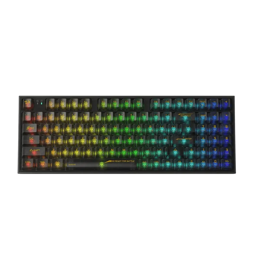 Redragon Irelia K658ctb Pro Rgb 90%, Usb-C Wired, Bt , 2.4 Ghz Wireless Translucent Crystal Switch 1