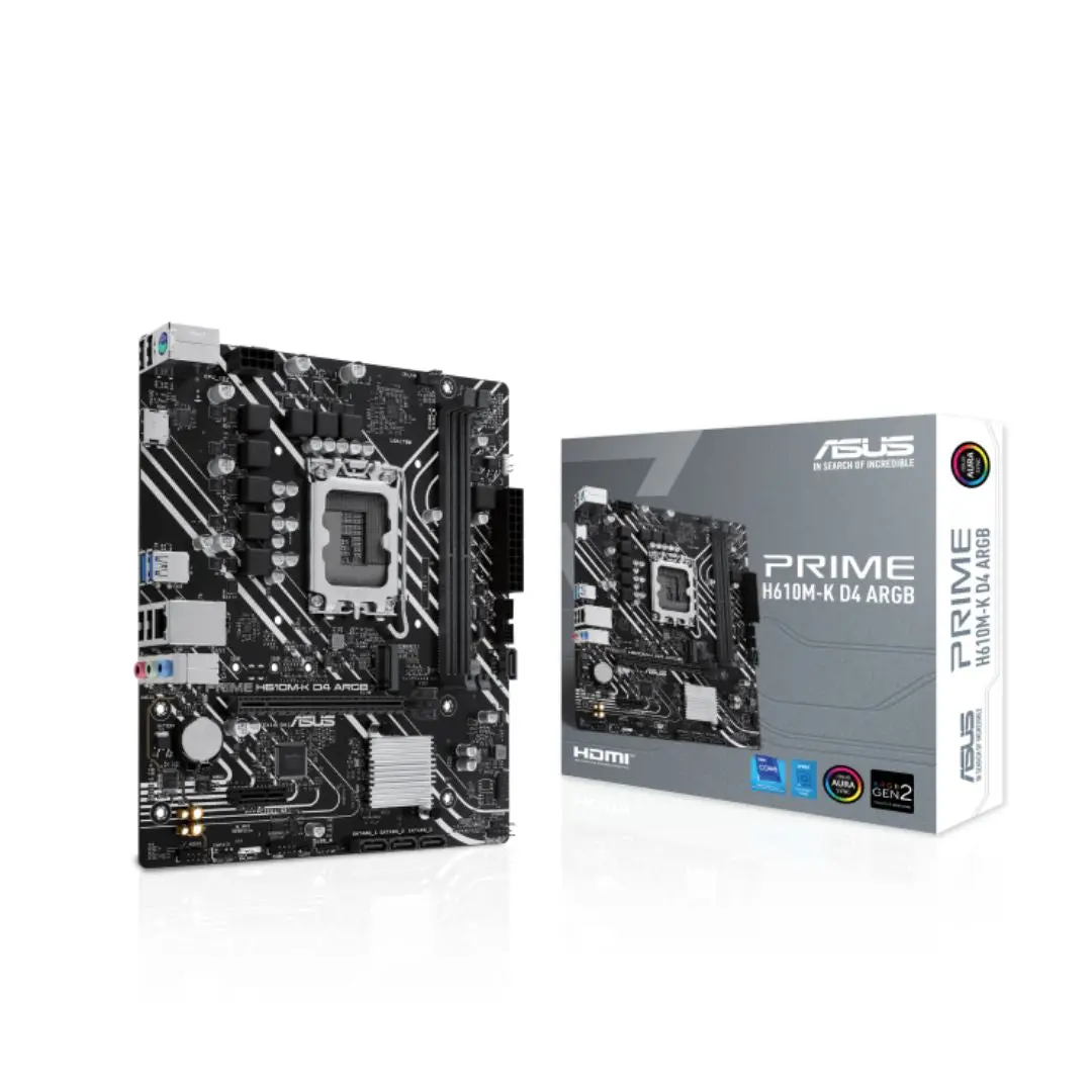 Asus Prime H610m-K D4 Argb Motherboard 1