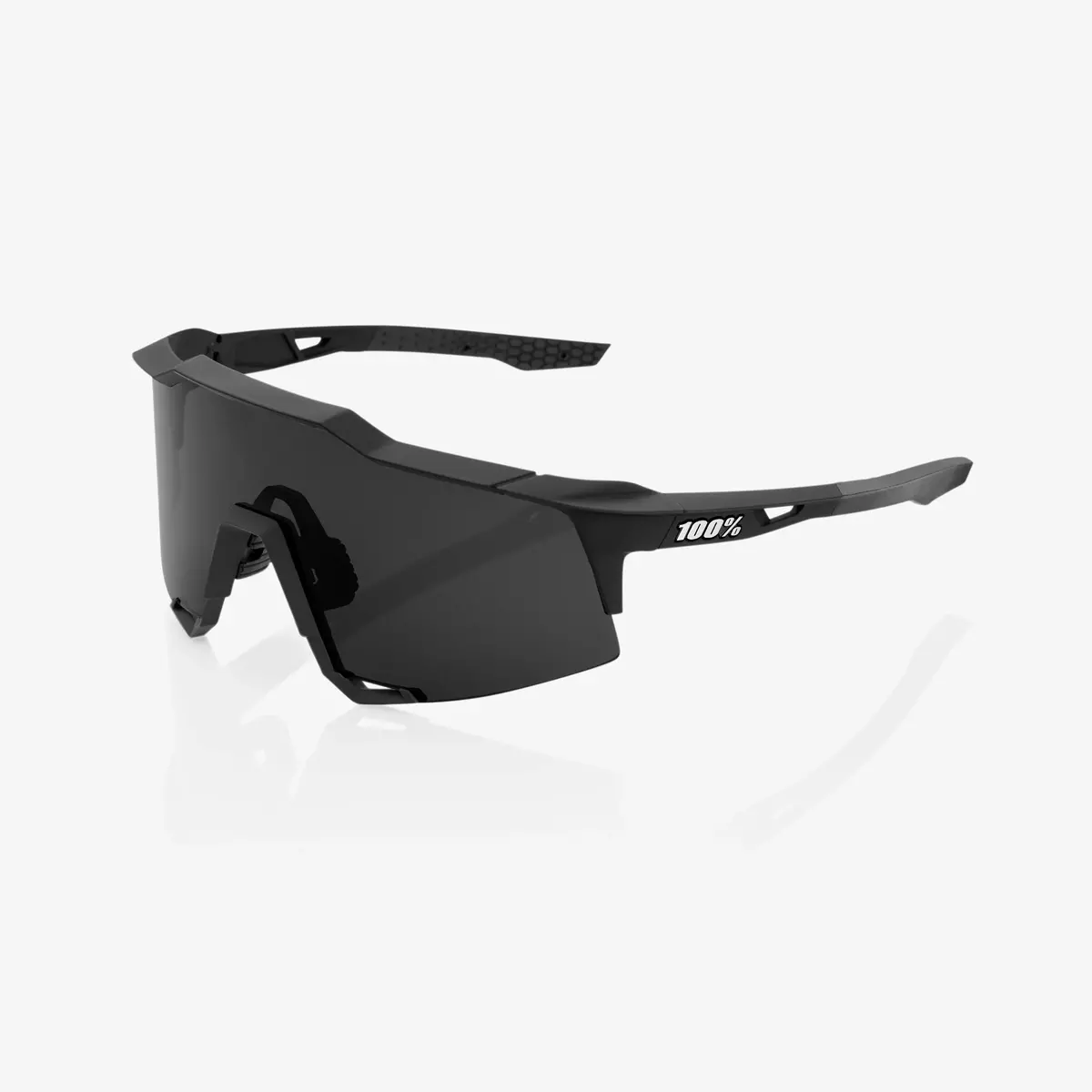 100% Speedcraft Soft Tact Black - Smoke Lens Eyewear 1