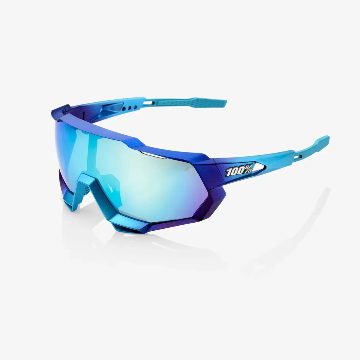 100% Speedtrap - Matte Washed Out Neon Pink Purple Multilayer Mirror Lens 1