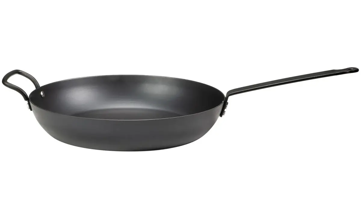 Blackwell Koekenpan Met Handvat Carbon Staal Ø 32 Cm - Geschikt Voor Alle Warmtebronnen - Zonder Anti-Aanbaklaag 1