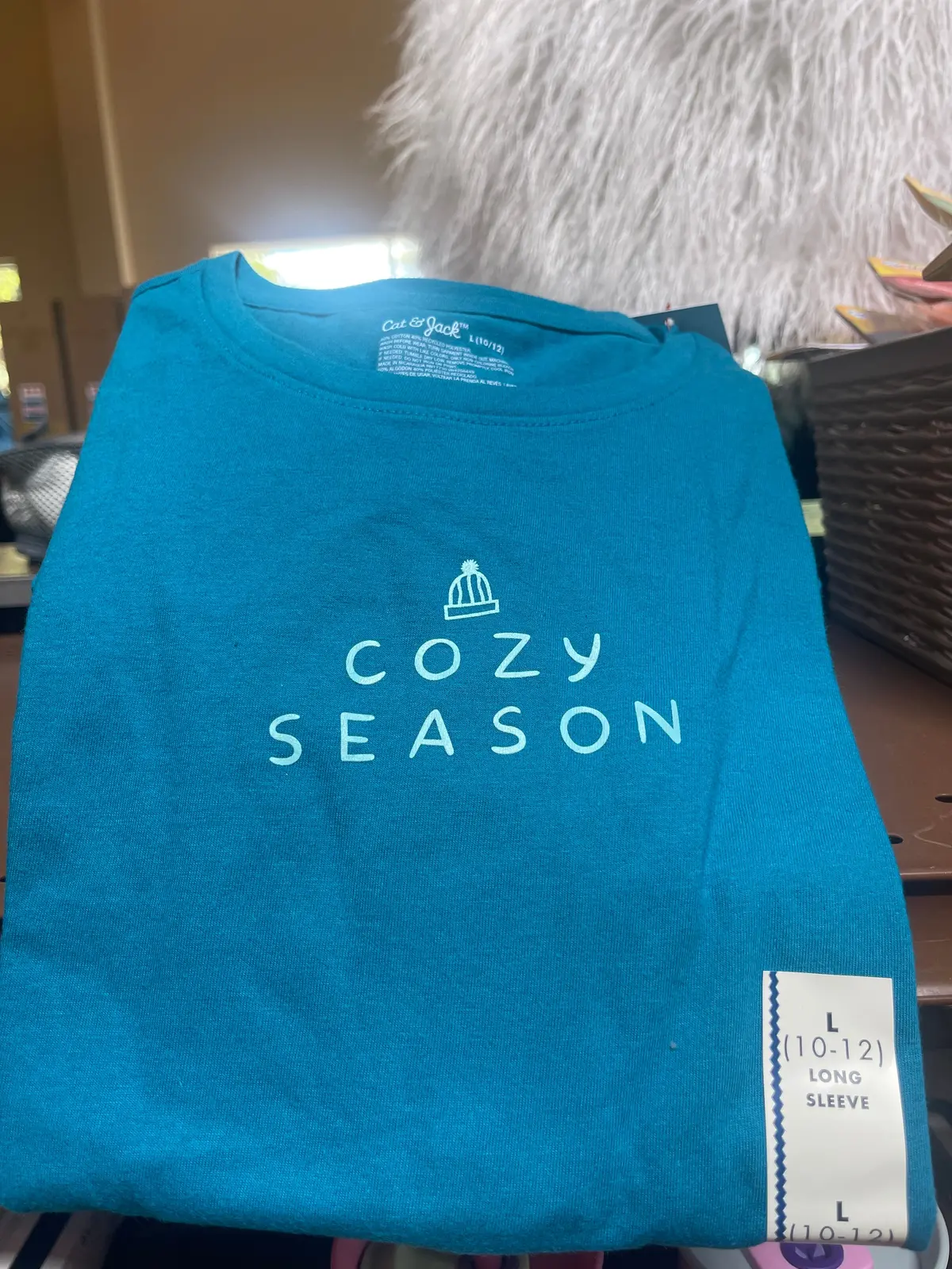 Kids Cozy Season Long Sleeve Blue- L(10-12) 1