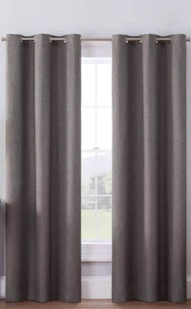 42"X63" Eclipse Blackout Windsor Window
Curtain Panel Gray - Windsor|Smoke 1