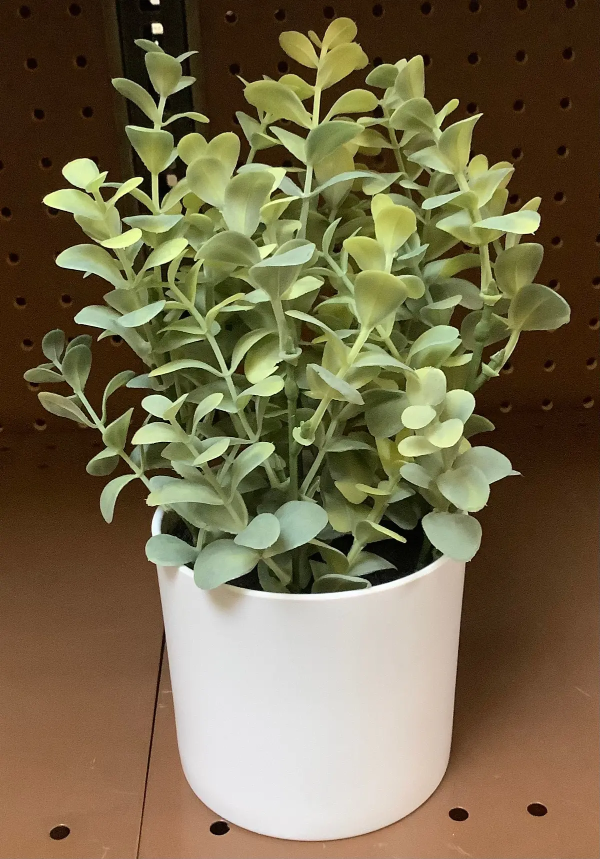 White Potted Faux Plant 1