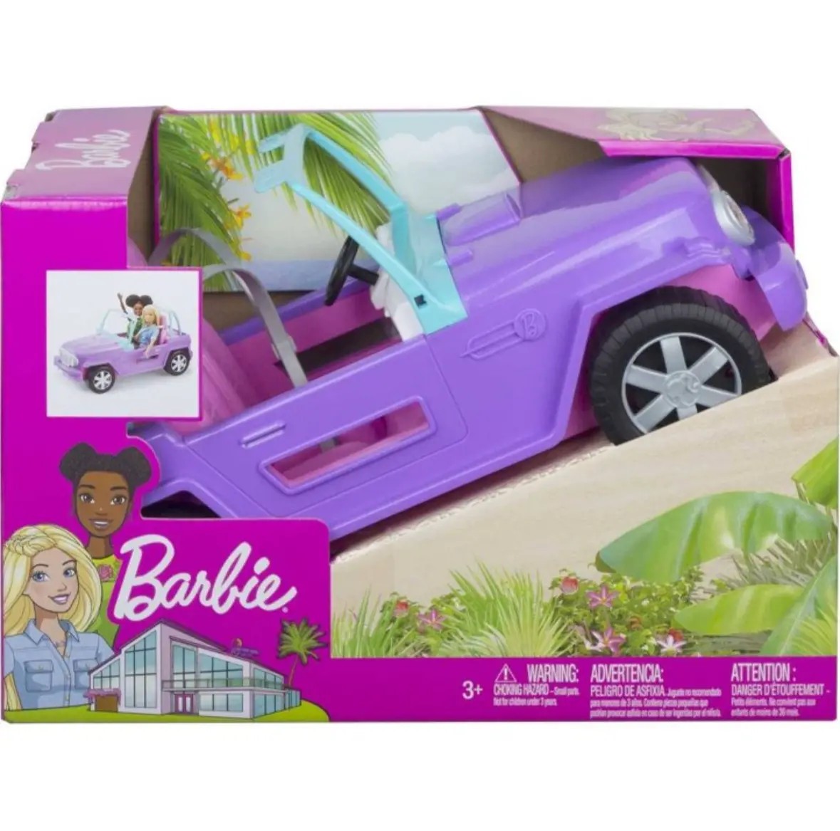 Barbie Purple Jeep Vehicle 1