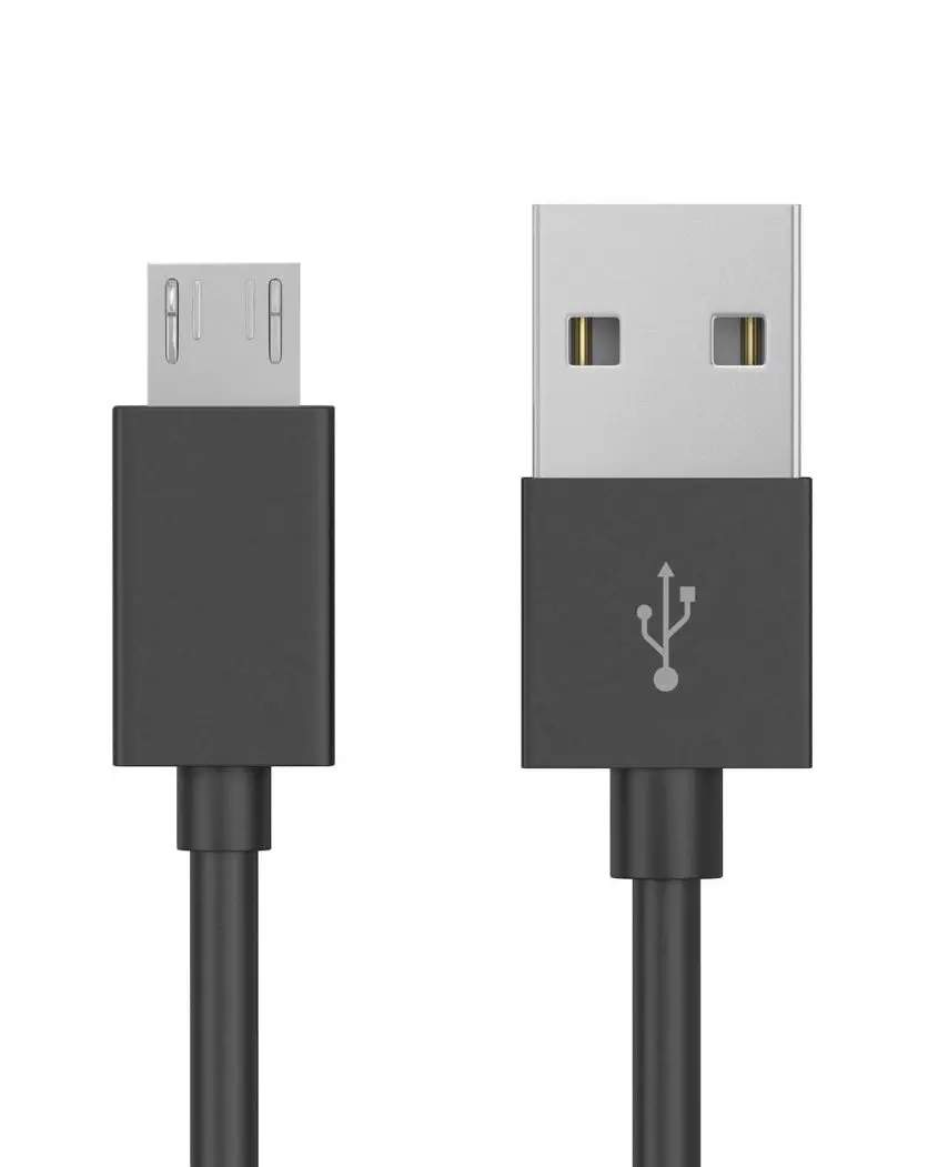 4Ft Tpu Micro Usb To Usb-A Cable - Black 1