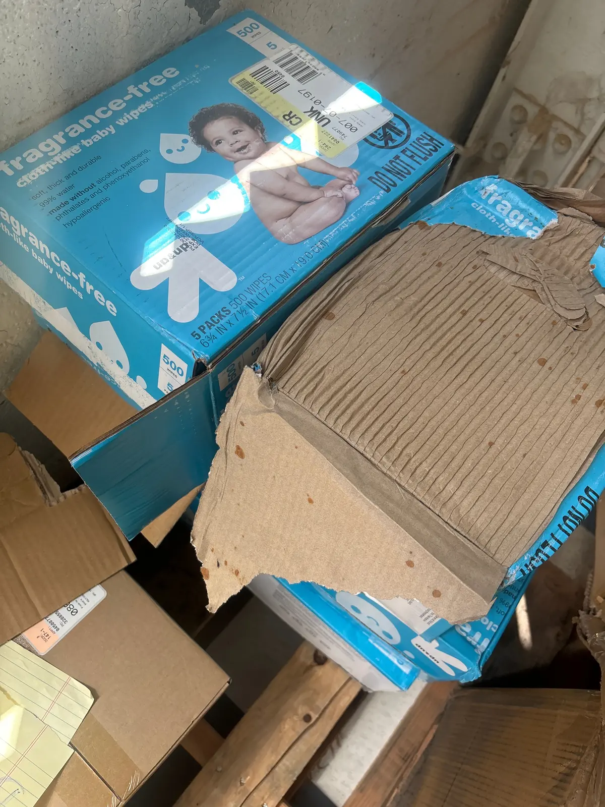 Fragrance Free Cloth-Like Baby Wipes - 5Pk/500Ct Total 1