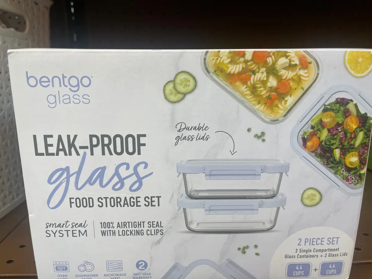 Bentgo 2Pc 4.4C Glass Meal Prep Containerset Blue Quartz - New - Clearance 1