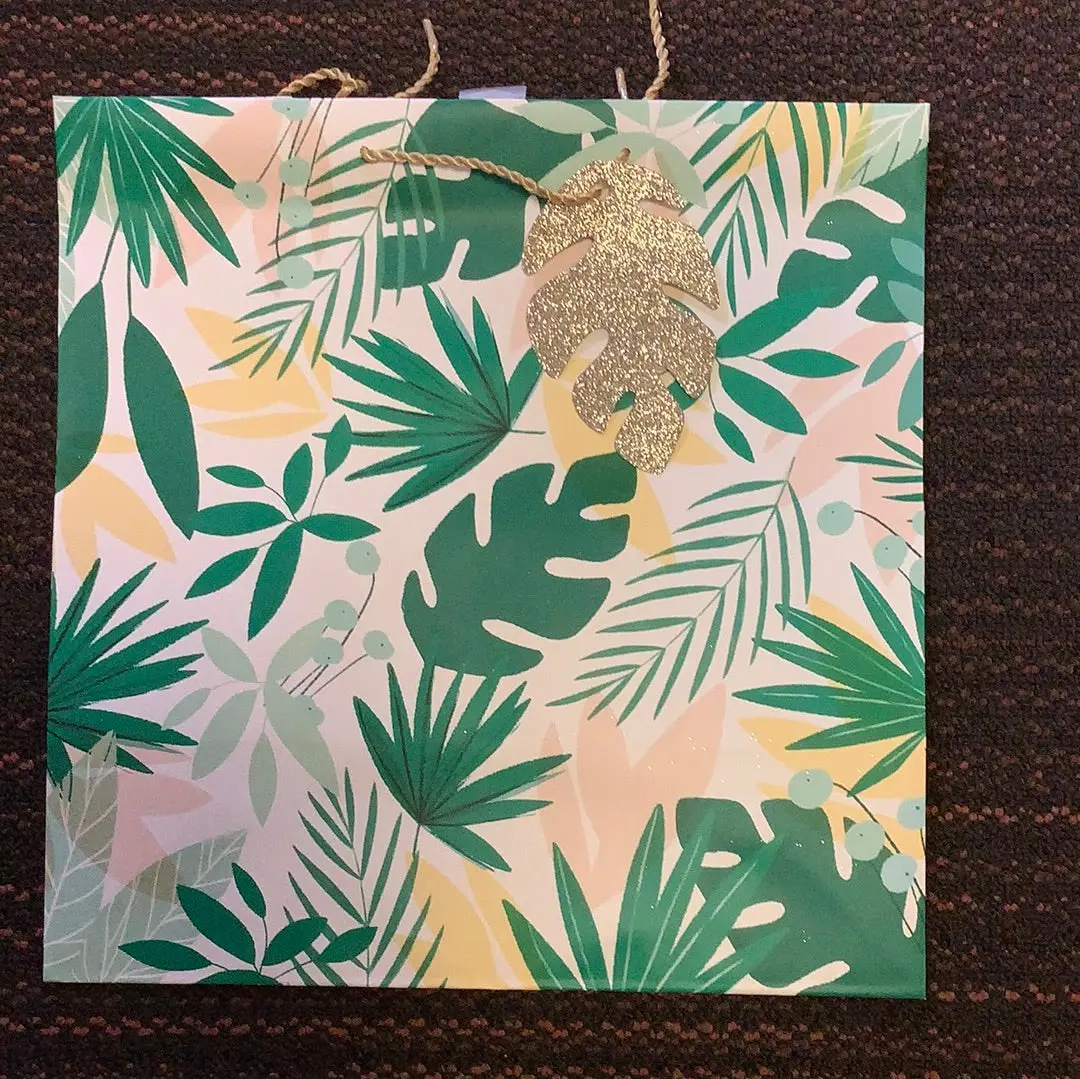National Brand Tropical Floral Gift Bag 1