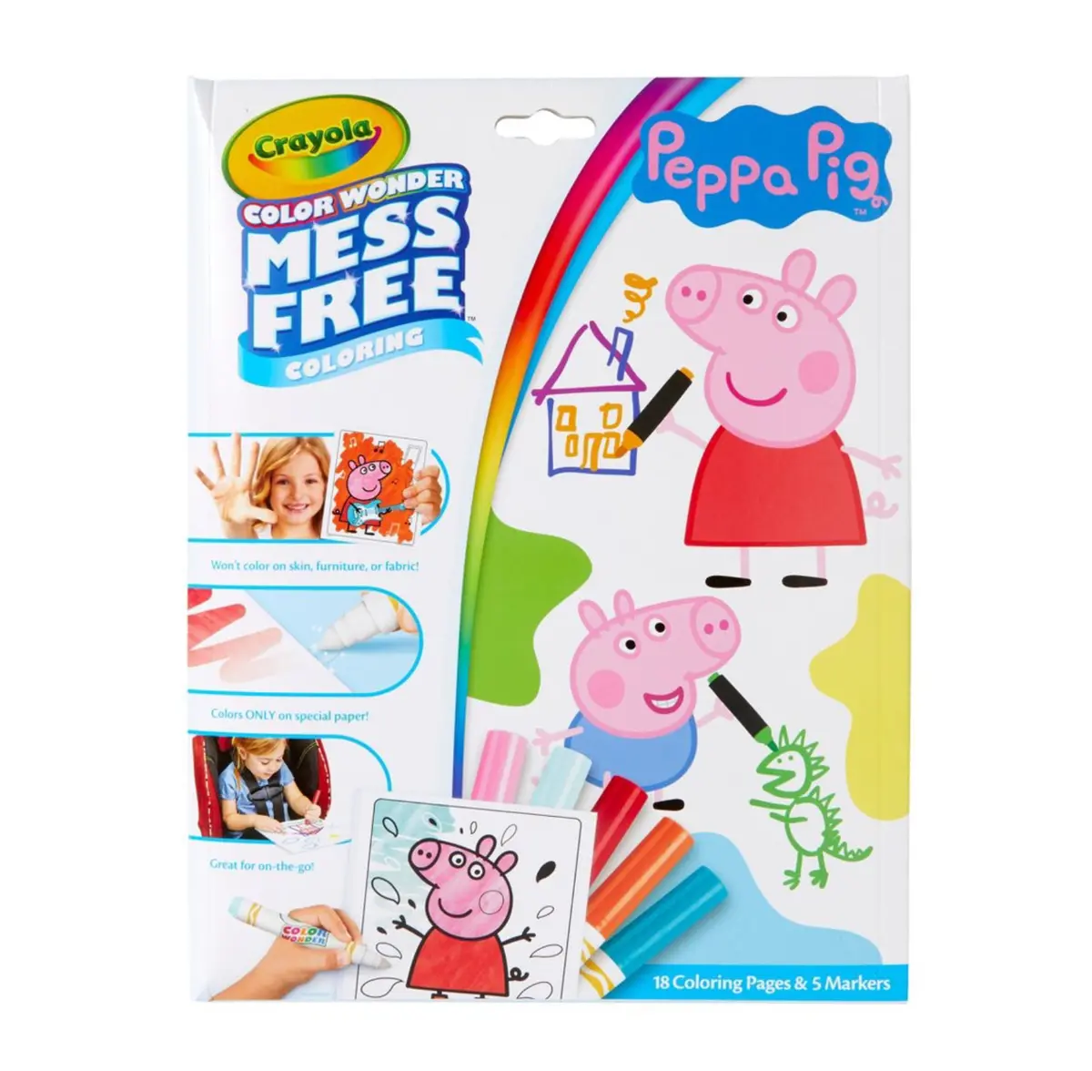 Crayola Color Wonder Peppa Pig Coloring Page Set 1