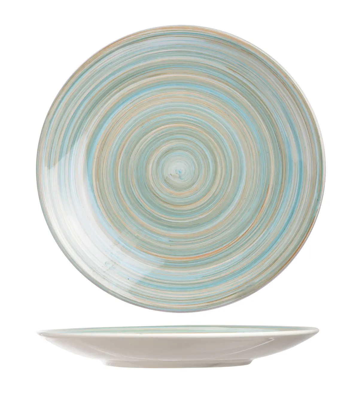 Cosy & Trendy Ontbijtborden Turbolino Blauw Ø 22 Cm - 6 Stuks 1