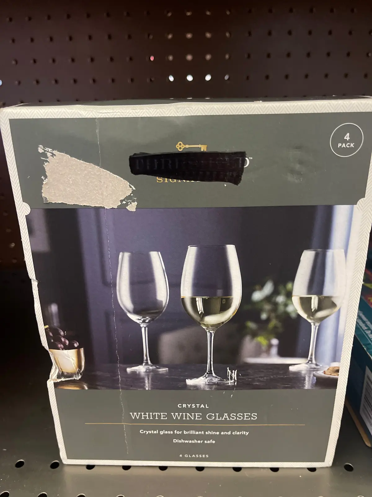 4Pk Geneva Crystal 17.1Oz Wine Glasses
White 1