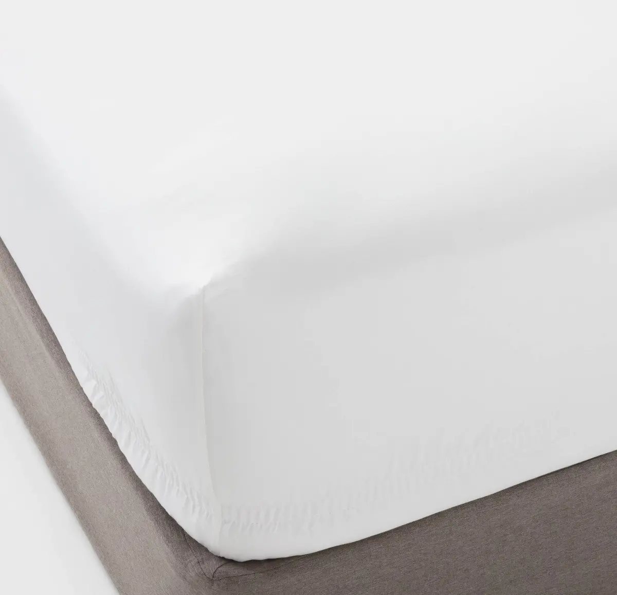 Twin 400 Thread Count Performance Fitted Sheet White 1