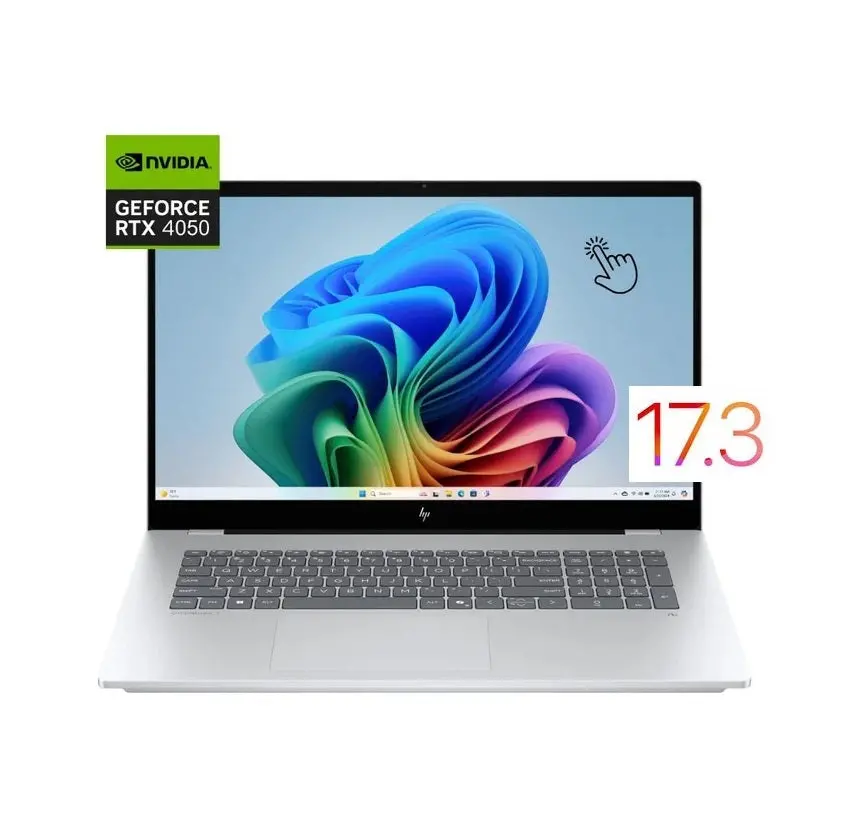 Hp Omnibook 7 Ai 17T-Dc000 - Ultra 7-258V, Ram 32Gb, Ssd 1Tb, Rtx 4050 6Gb, 17.3 Inch Fhd Ips Touch, Silver 1