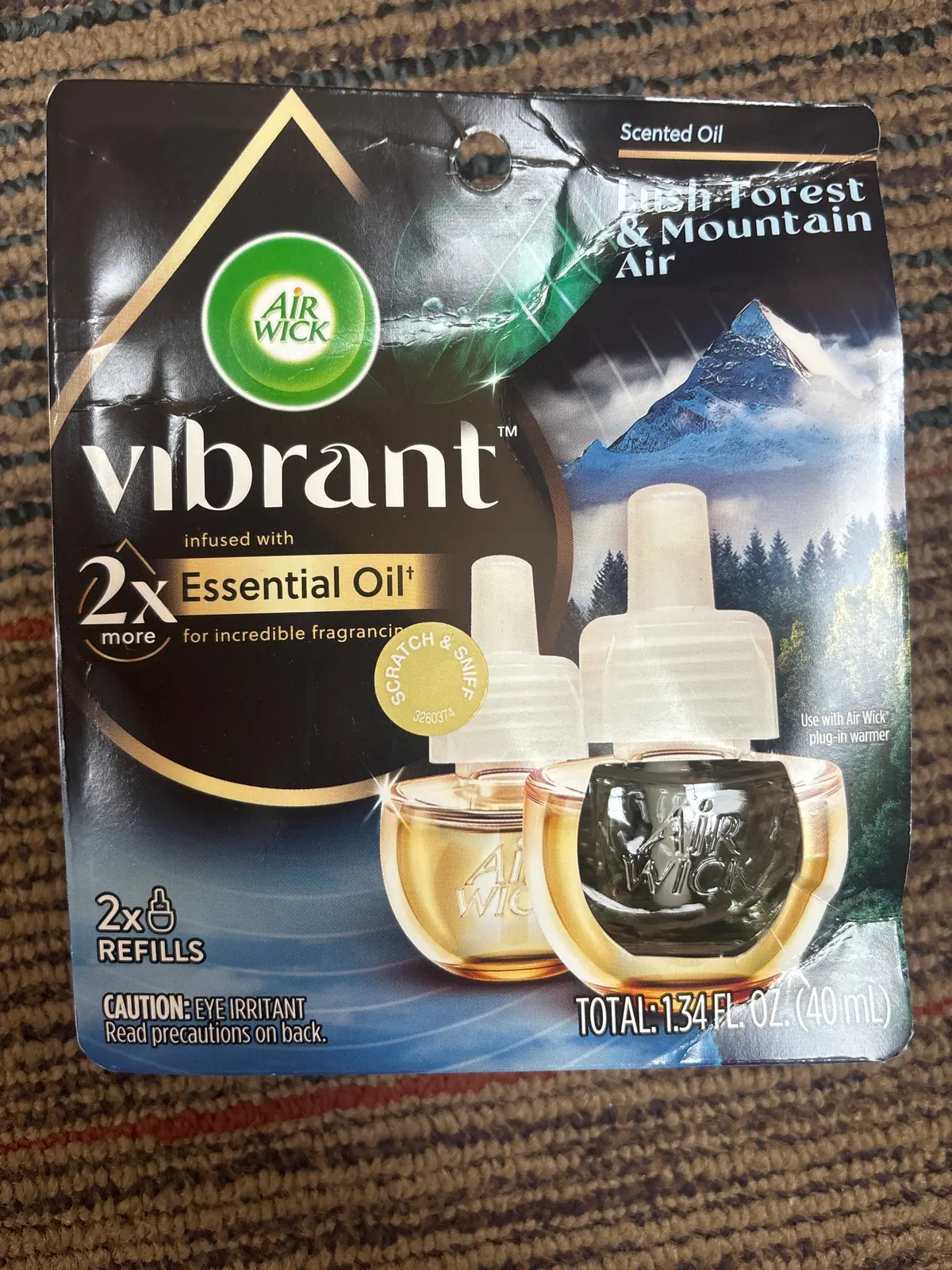 Air Wick Vibrant Scented Oil Air Freshener - Lush Forest & Mountain Air - 1.34 Fl Oz/2Pk 1