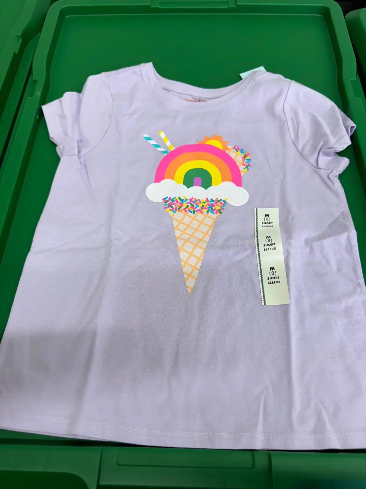 Kids Purple Rainbow Ice-Cream M(8) 1