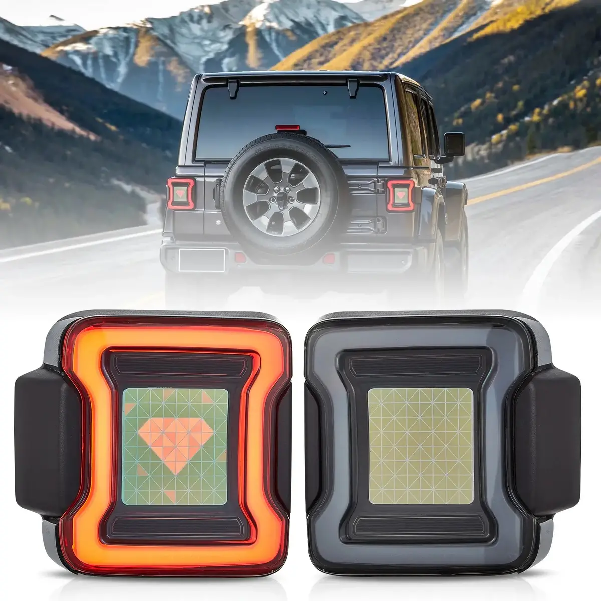 Oled Tail Light Assembly With Animation Effects For 2018-2020 Jeep Wrangler Jl Jlu 1