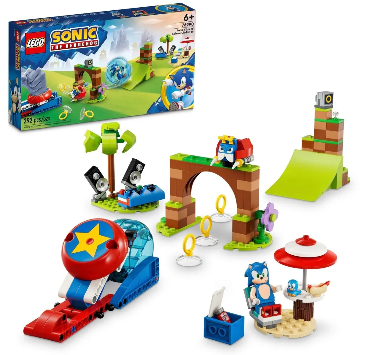 Lego Sonic The Hedgehog Sonic's Speed Sphere Challenge
Playset 76990 1
