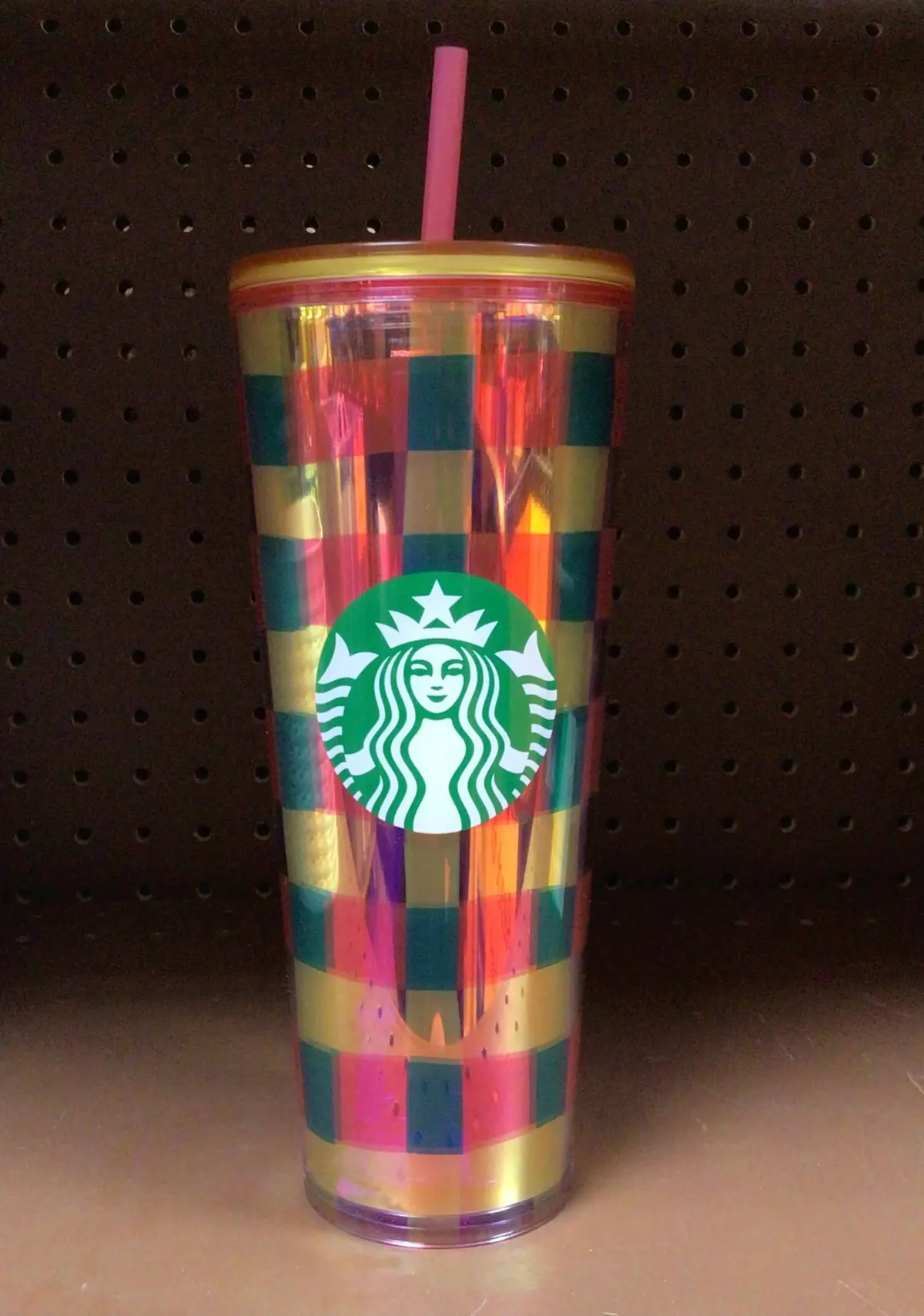 Plaid Starbucks Cup - Multi Colored 1
