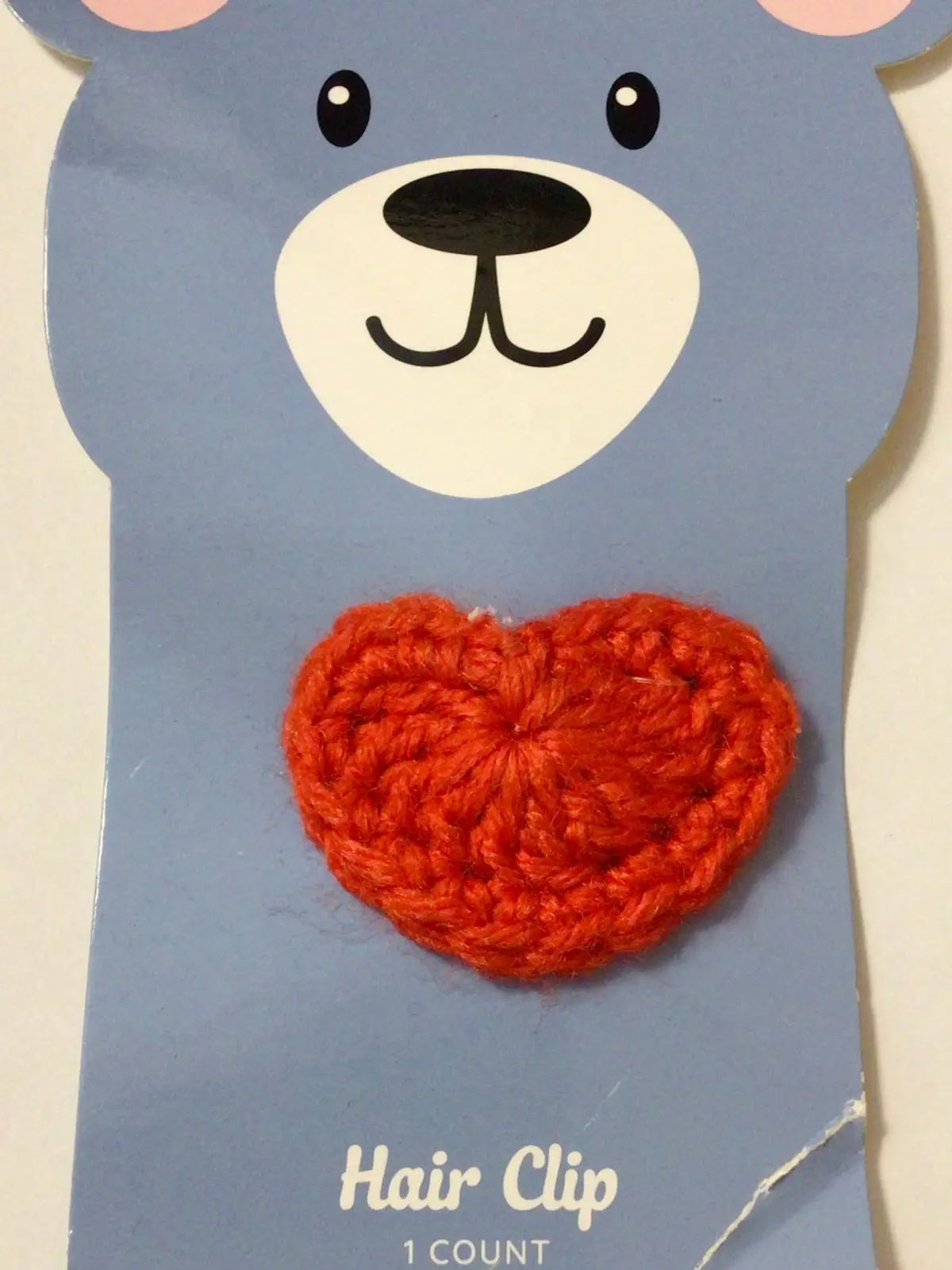 Heart Shape Hair Clip - Red 1