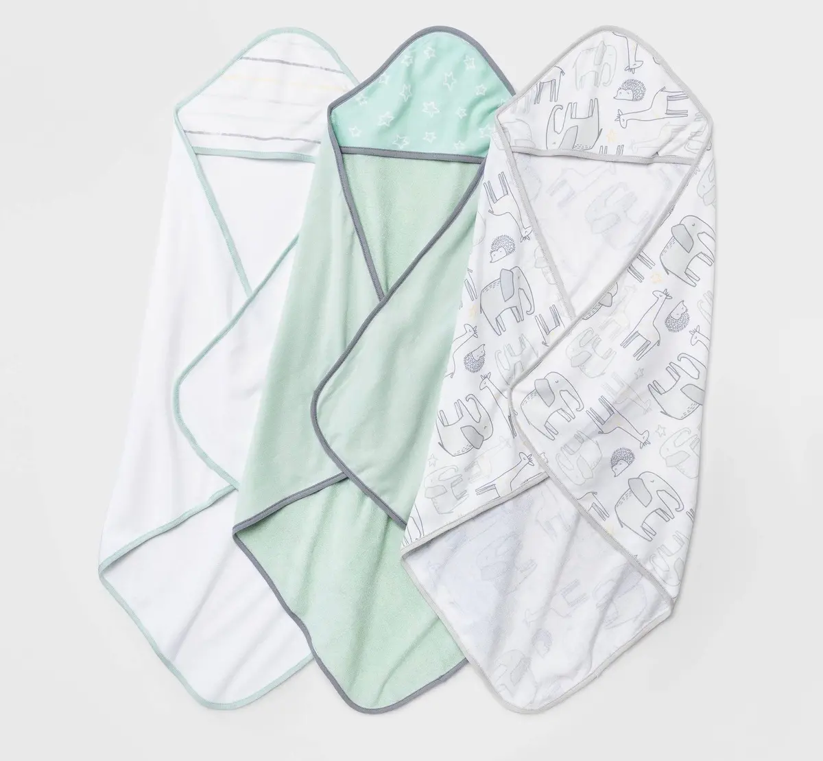 Baby 3Pk Little Peanut Hooded Bath Towel 1