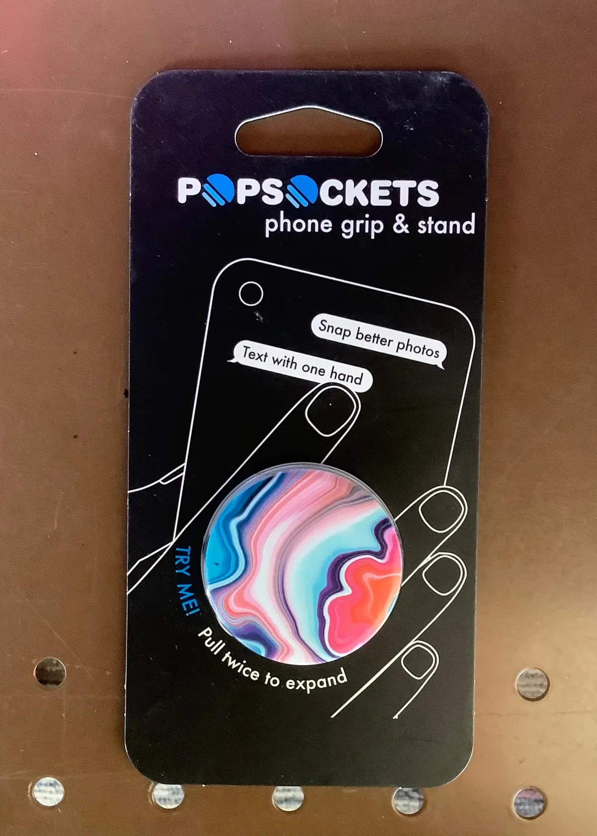 Popsockets Popgrip Cell Phone Grip & Stand- Banded Agate 1