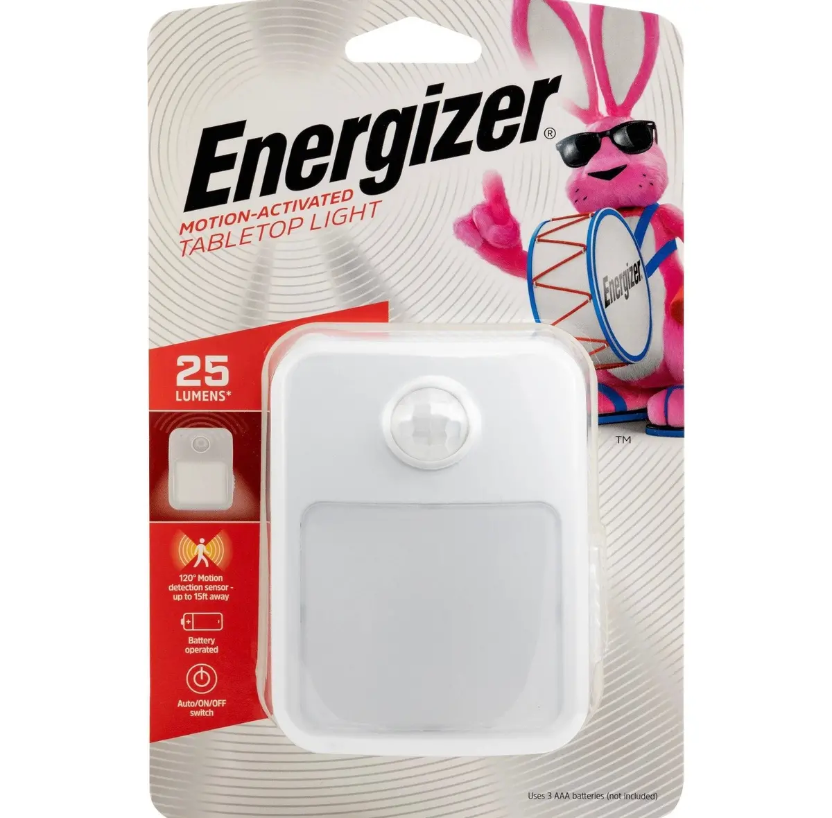 Energizer 25 Lumens Indoor Led Tabletop Motion Sensing
Nightlight White 1