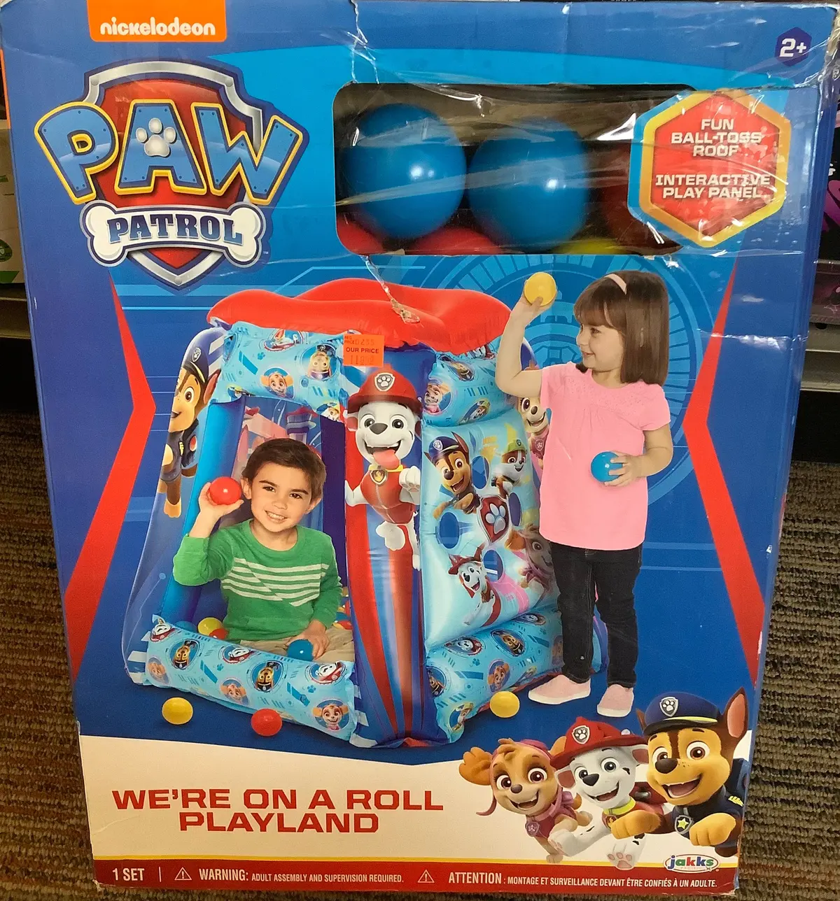Paw Patrol Inflatable Kids Ball Pit Playland With 20 Soft
Flex Balls 1