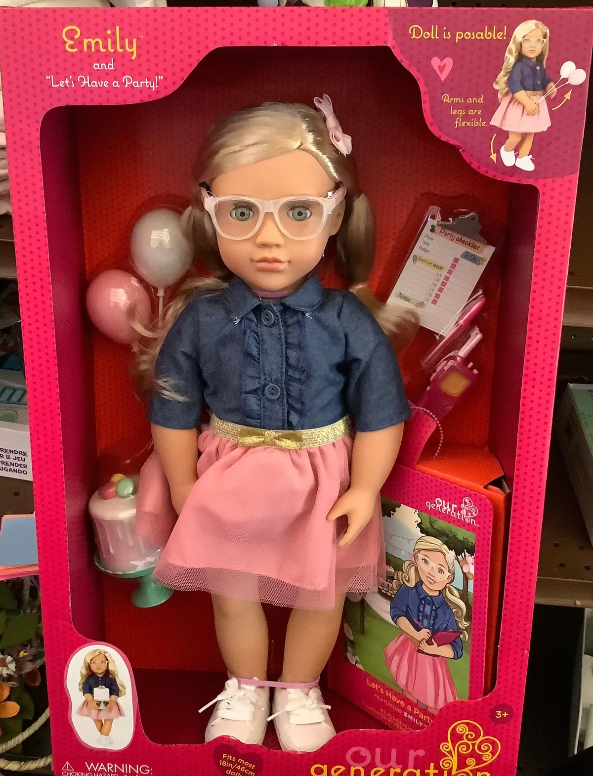 Our Generation Emily Posable 18" Party Planner Doll
& Storybook 1